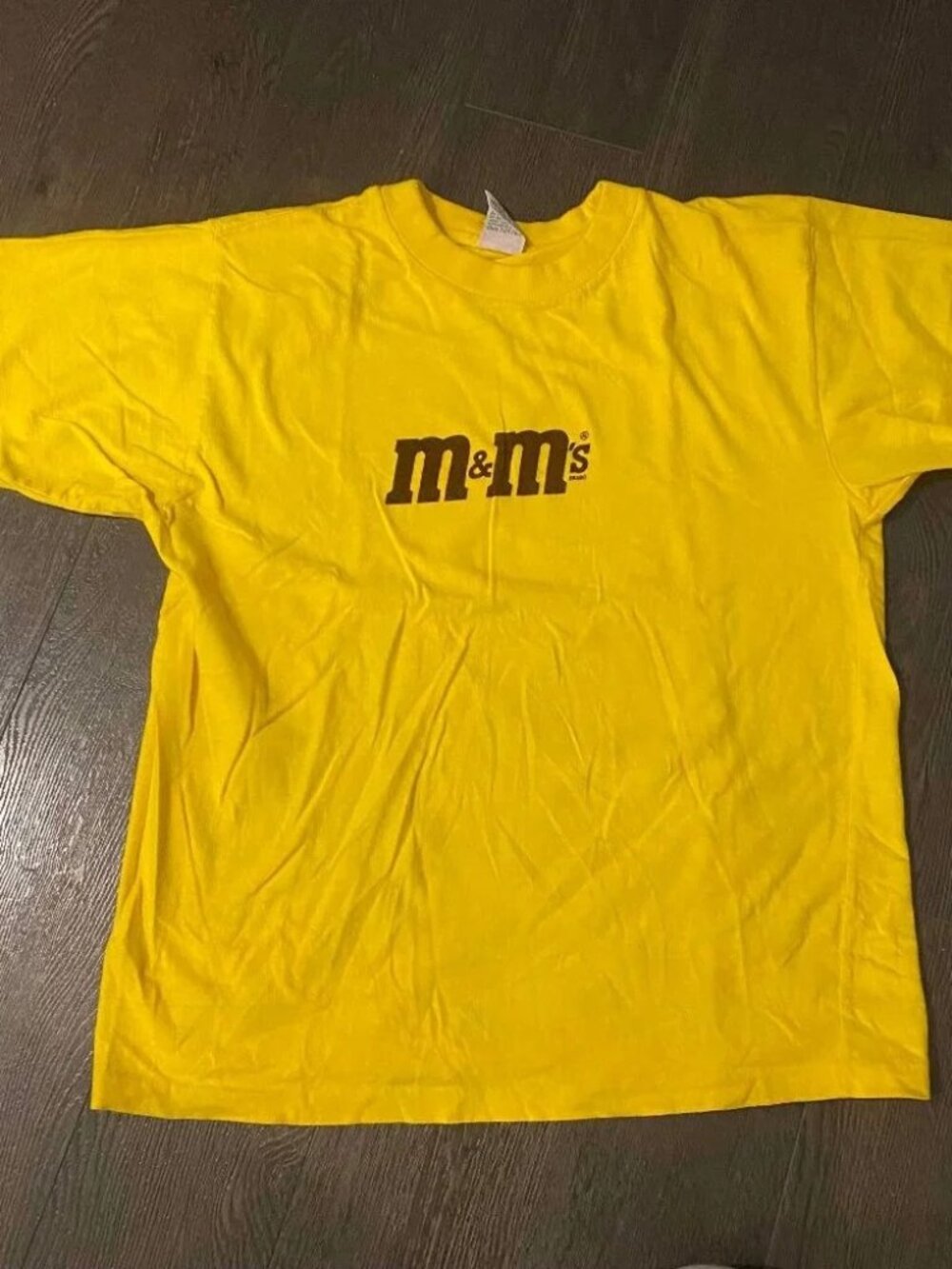 Vintage single stitch M&Ms t-shirt yellow size large